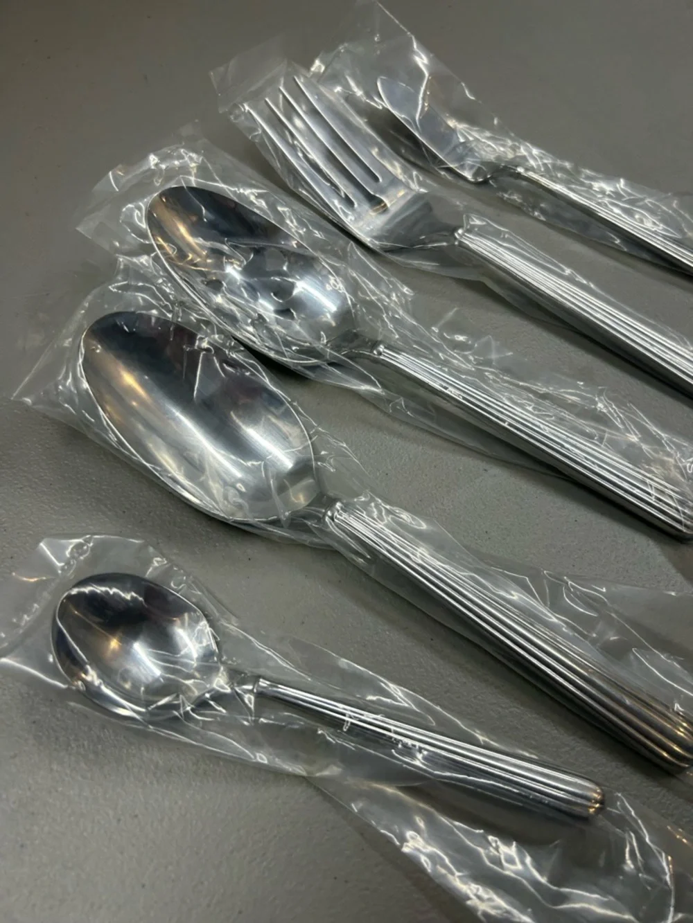 Monique Lhuillier Williams Sonoma Rivoli Serve Set 5 Pc Spoon Fork Spreader NEW